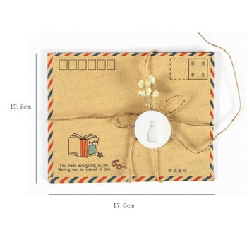 8 τμχ/παρτίδα Lovely B6 Card-post Letter Χαρτί γραφικής ύλης Kraft Stationery φάκελος Φάκελος δώρου