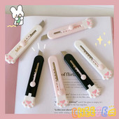 Mini Cat Paw Knife Cute Stationery Utility Μαχαίρι Τσέπη Πτυσσόμενο χάρτινο κουτί Κόφτης Papeleria Letter Opener Σχολικά προμήθειες
