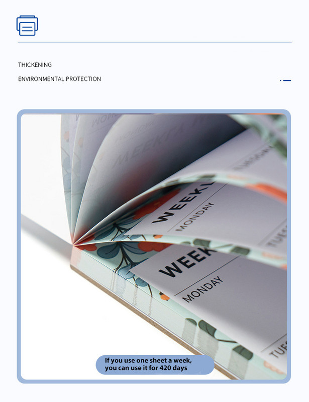 Hladnjak za obroke Magnetska usisna naljepnica Uklonjiva naljepnica Tjedni planer Ljepljivi popis Bilježnica Bilježnica Fitness meni List sa zdravim receptima