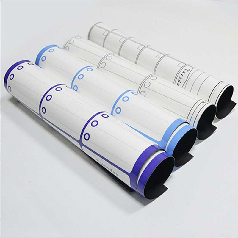 Bijela ploča Suho briše Ploča s porukama Fleksibilni planer kuhinjskih naljepnica