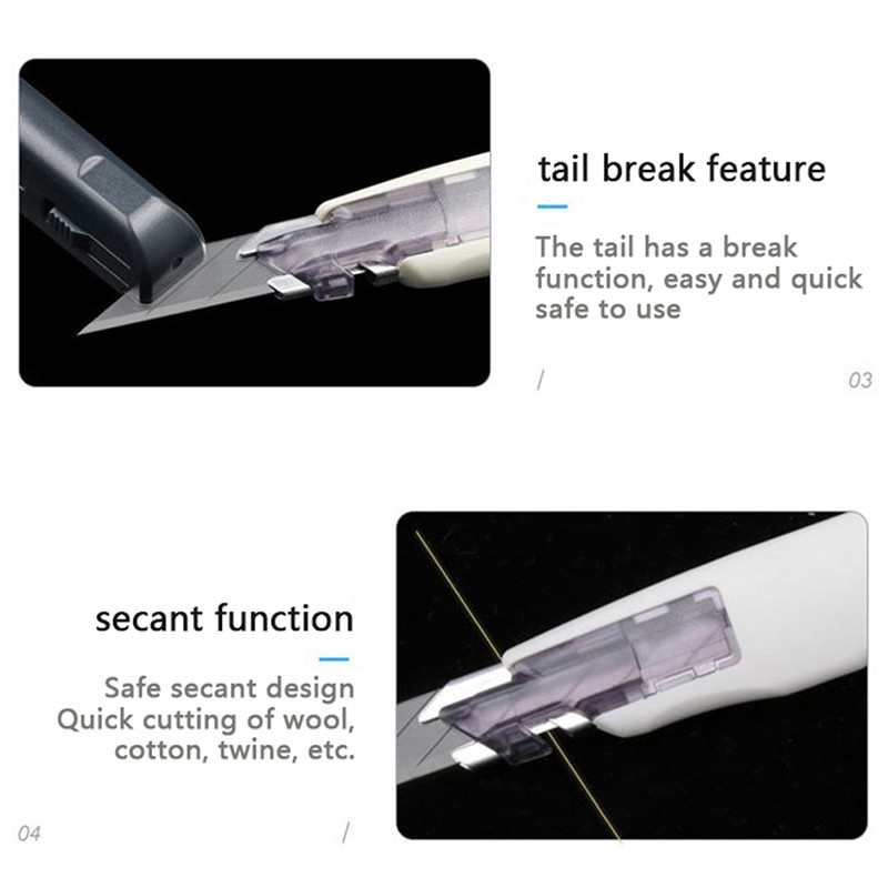 Precizni pomoćni nož 30 stupnjeva, 9 mm oštrica, rezač papira, rezanje kože, graviranje, karton, zanatski nož, metalni nož, pisaći pribor