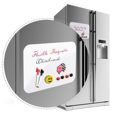 Fleksibilna bijela ploča A4 9"x12" Dry Erase magnet za hladnjak Dječja bijela ploča za crtanje Ploča s porukama Podsjetnik Magnet za hladnjak Napomena