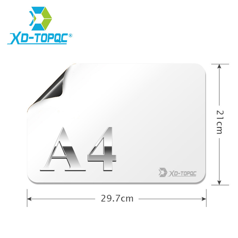 Fleksibilna bijela ploča A4 9"x12" Dry Erase magnet za hladnjak Dječja bijela ploča za crtanje Ploča s porukama Podsjetnik Magnet za hladnjak Napomena