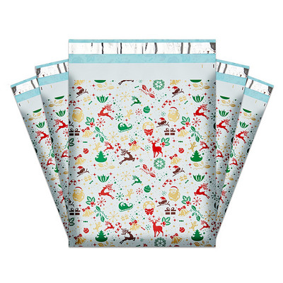 10PCS/Lot Poli Mailers Vreće za dostavu 10x13 inča Božićne vrećice za pakiranje Vreće za pakiranje poklona Samozatvaranje Omotnice za slanje pošiljke