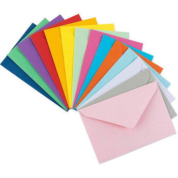 10PCS Цветен мини плик Членска карта Съхранение на хартия Празни пликове Опаковка на лична карта Плик за писма