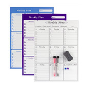 Napi havi tervező készlet krétajelölő radírral, öntapadós, a lehető legsima felületű otthoni irodai használatra