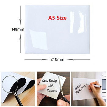 WonYean Magnetic Dry Erase Whiteboard Fridge Magnet Sticker Home Kitchen Reminder Message Table Notepad White Board Marker Pen