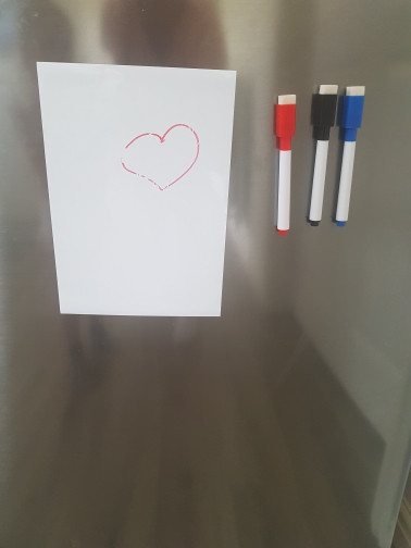WonYean Magnetic Dry Erase Bijela ploča Magnetna naljepnica za hladnjak Kućna kuhinja Podsjetnik Ploča s porukama Notepad Olovka za bijele ploče