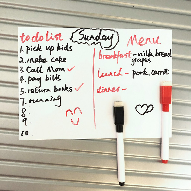 WonYean Magnetic Dry Erase Bijela ploča Magnetna naljepnica za hladnjak Kućna kuhinja Podsjetnik Ploča s porukama Notepad Olovka za bijele ploče