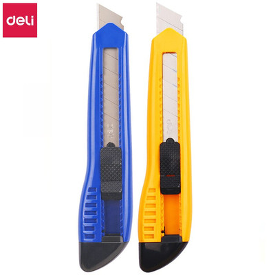 Deli 2003 Large General Plastic Retractable Paper Cutter μαχαίρι ταπετσαρίας για χαρτοκιβώτια Χάρτινο & Box Office Home
