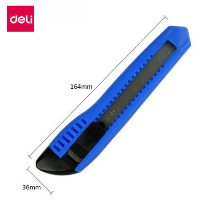 Deli 2003 Large General Plastic Retractable Paper Cutter μαχαίρι ταπετσαρίας για χαρτοκιβώτια Χάρτινο & Box Office Home
