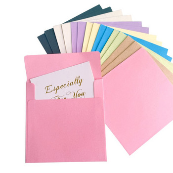 10 ΤΕΜ τετράγωνη καραμέλα χρώματος ουράνιο τόξο Φάκελος πολύχρωμο Εργαλείο Ευχετήρια κάρτα για γράμματα λωρίδα αγάπης DIY Δώρο 10cm