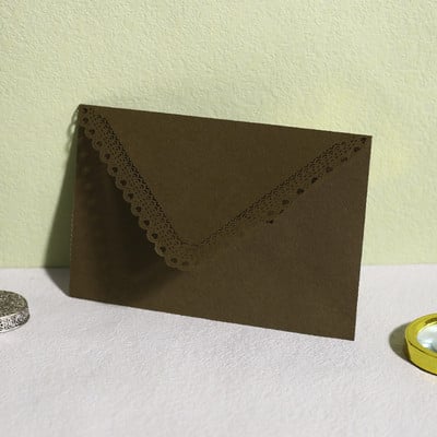 10db színes üreges háromszög boríték lézergravírozott csipke születésnapi esküvői meghívó esküvői meghívó vintage boríték