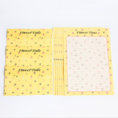 Levélkészlet Papír Virág Kis borítékok Carta Da Lettera Coniglio Kreatív Nyúl Állat Retro Rajzfilm Kis boríték 6+3