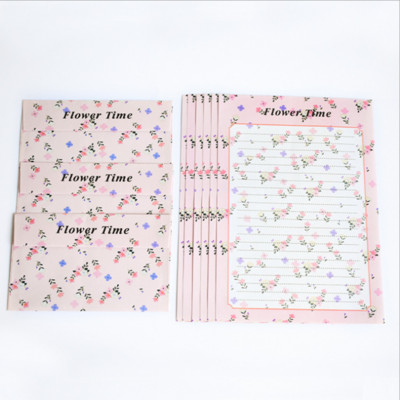 Levélkészlet Papír Virág Kis borítékok Carta Da Lettera Coniglio Kreatív Nyúl Állat Retro Rajzfilm Kis boríték 6+3