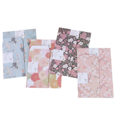 3 boríték+6 papír levél Kawaii Flower Forest sorozat kreatív írószerek iskolai irodaszerek gyermek boríték esküvő