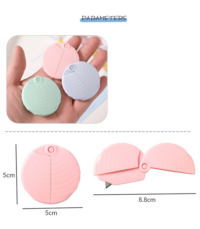 1kom Mini Record Uslužni nož Sklopivi prijenosni alati za umatanje rezača s oštricama veličine 9 mm Ured Škola Kućanstvo A7338