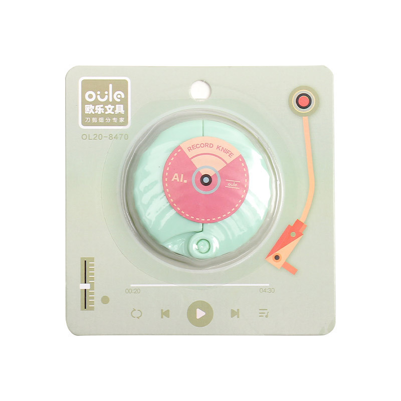 1kom Mini Record Uslužni nož Sklopivi prijenosni alati za umatanje rezača s oštricama veličine 9 mm Ured Škola Kućanstvo A7338