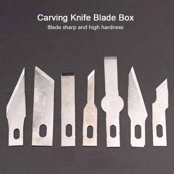 Комплект инструменти за метален нож за скалпел Нехлъзгащи се остриета Нож за гравиране Мобилен мобилен телефон Филм за изрязване на хартия Занаятчийски инструменти за дърворезба