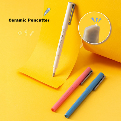 1 τεμ. Κεραμικό Pencutter Novelty Safety Utility Μαχαίρι Κόφτης χαρτιού ανοιχτήρι για άλμπουμ κοπής κουτιού φακέλου Journal Office School F446
