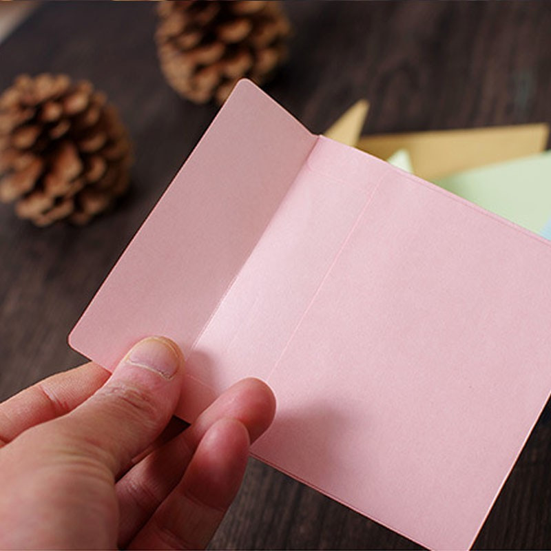 20PCS kvadratni bombon u boji mala omotnica DIY šareni alat Omot za čestitku Scrapbooking Poklon 10 cm