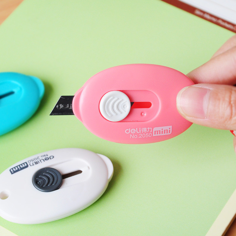 3 vnt mielas vienspalvis mini nešiojamasis peilis popieriaus pjaustytuvas pjaustomas popierius skutimosi peiliukai biuro reikmenys Escolar Papelaria