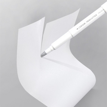 Μαχαίρι Japan Creative Paper Pen Knife Αντοχή στη φθορά της εφημερίδας Handbook Cutter Tape Κεραμική λεπίδα Utility Μαχαίρι κοπής Μαχαίρια