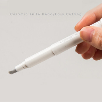 Μαχαίρι Japan Creative Paper Pen Knife Αντοχή στη φθορά της εφημερίδας Handbook Cutter Tape Κεραμική λεπίδα Utility Μαχαίρι κοπής Μαχαίρια