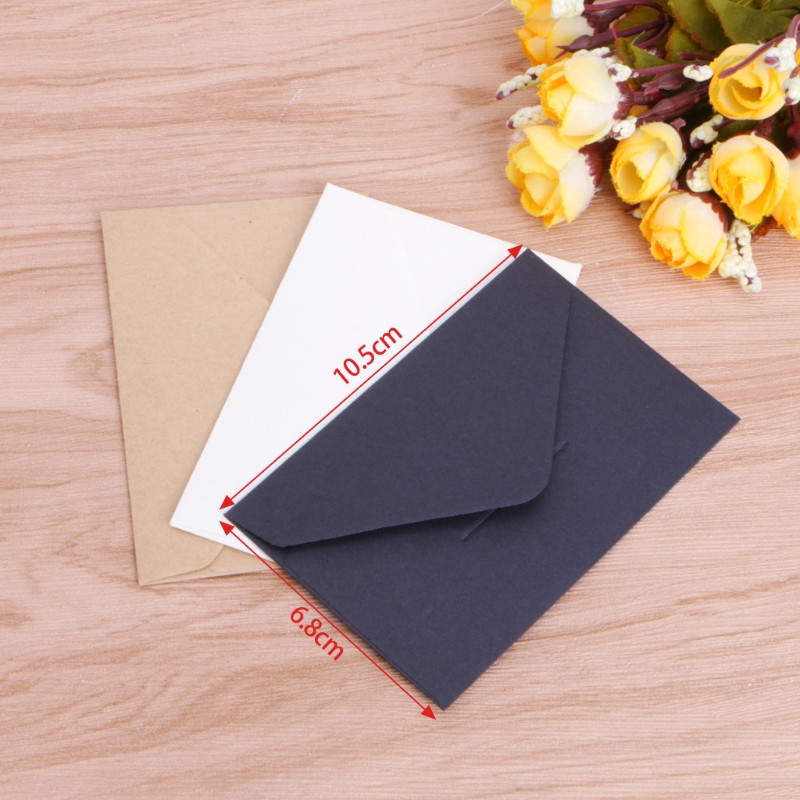50 vnt./stal. Rankdarbių popieriniai vokai Vintažinio europietiško stiliaus vokas kortelių iškarpų dovanoms