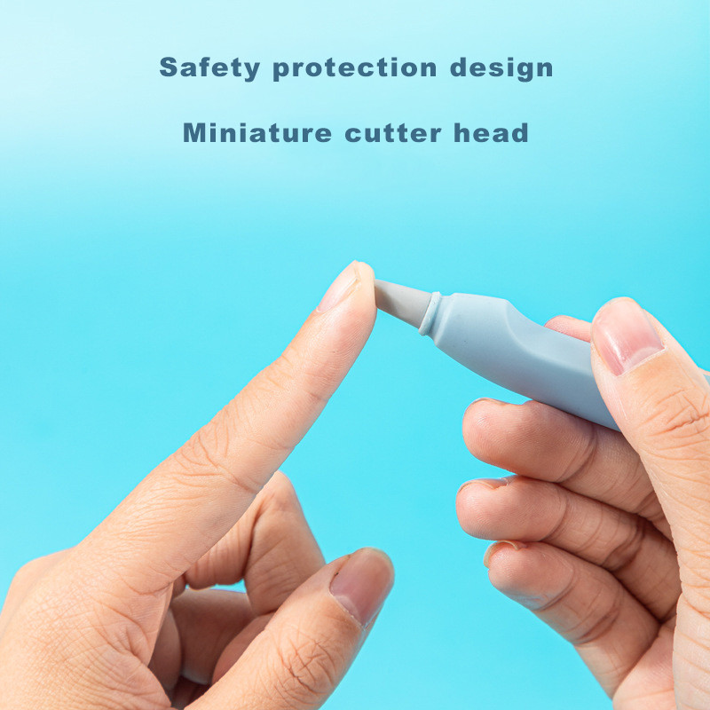Deli Ceramic Cutter Utility Cuțit pentru artă Cuțit de sculptat de precizie Micro lamă retractabilă pentru tăierea hârtiei Pen Cuțite Papetarie