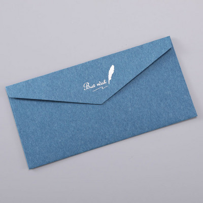 10gab/partija Eiropas vintage Karstā štancēšanas druka Kraftpapīra aploksnes Kāzu vēstules ielūguma aploksne 110mmX220mm