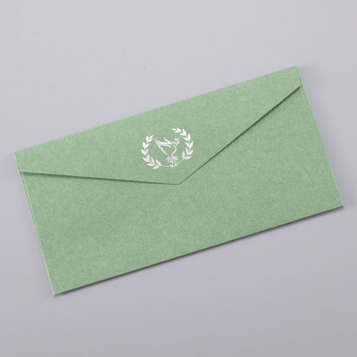 10gab/partija Eiropas vintage Karstā štancēšanas druka Kraftpapīra aploksnes Kāzu vēstules ielūguma aploksne 110mmX220mm