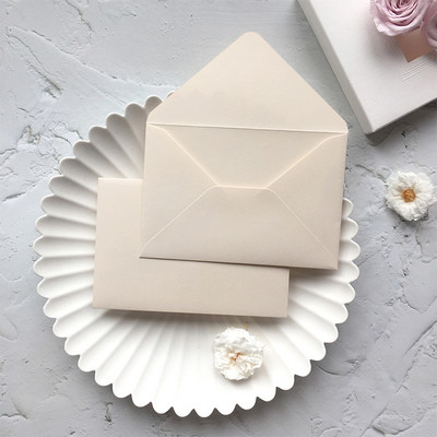 Cusotm Nude Pink ümbrikud Luksuslikud Jaapani marli paberist pulmakutse ümbrikud 10,5x15,5 cm
