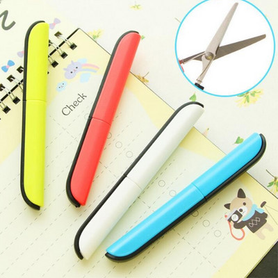 1X Candy Creative knife Design Student Safe Сгъваема ножица Paper Cutting Art Office Supply with Cap Детски канцеларски материали DIY Tool