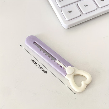 MOHAMM 1 бр. Love Portable Utility Knife Резачка за хартия за рязане на хартия Офис канцеларски материали на случаен принцип