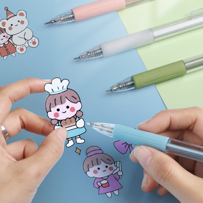 1+4 tk Art Utility nuga pliiats nuga lõigatud kleebised Scrapbooking lõikeriist Express Box nuga koolitarbed isetegemise käsitöötarbed