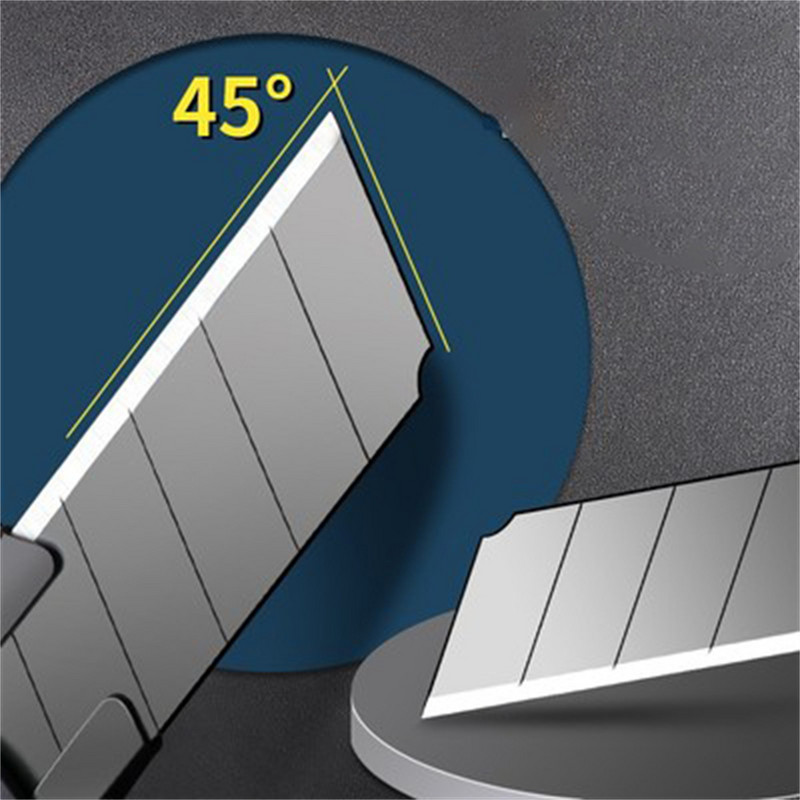 1 kom uvlačivi nož sa širokom oštricom, pomoćni nož, rezač za kutije, umjetnički nož, automatsko zaključavanje, karbonski čelik, oštri karton za rezanje