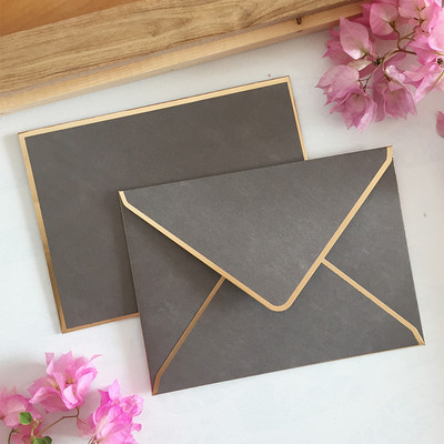 10Pcs/lot Prilagođena vintage retro 5 boja prazna biserna papirna omotnica Pozivnica za vjenčanje Kuverta Čestitka Poklon 14x19CM