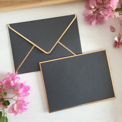 10Pcs/lot Prilagođena vintage retro 5 boja prazna biserna papirna omotnica Pozivnica za vjenčanje Kuverta Čestitka Poklon 14x19CM