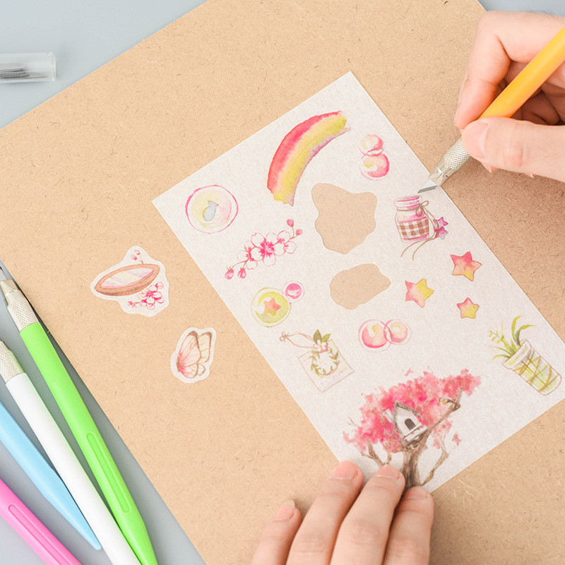 11 spalvų Guminis antspaudas Graviravimas Peilis Rašiklis Mediniai Vaisiai Amatai Drožyba Ašmenys Fotopopierius „Pasidaryk pats“ skulptūros įrankis Biuro reikmenys mokykloms