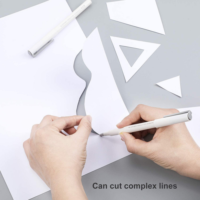 Cuțit de hârtie Cuțit Pen Lamă din ceramică Pentru a tăia capacul perfect Pictând Broderie Papetarie Artizanat DIY