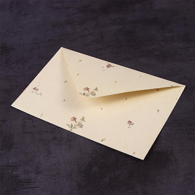 10 buc. Plicuri florale elegante Hârtie de scrisori Hârtie de scris proaspătă Papetarie Invitație de vacanță de Ziua Îndrăgostiților