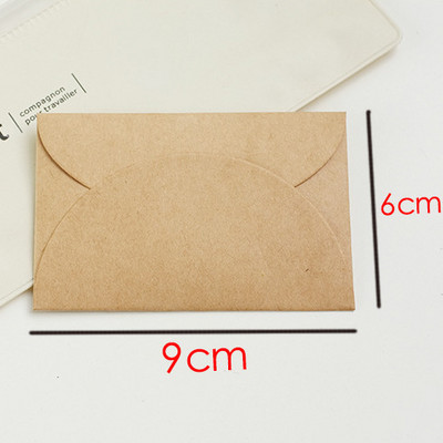 50 buc/lot 90x60mm mini plicuri retro vintage din hârtie kraft cadou pentru decorare simplă plicuri de felicitare din hârtie pentru invitații
