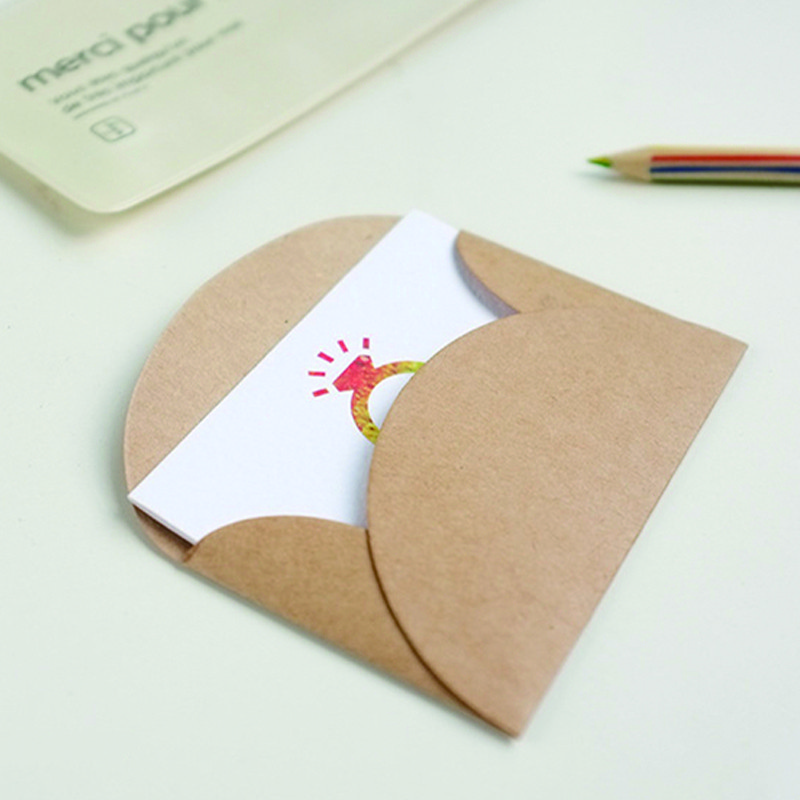 50 buc/lot 90x60mm mini plicuri retro vintage din hârtie kraft cadou pentru decorare simplă plicuri de felicitare din hârtie pentru invitații