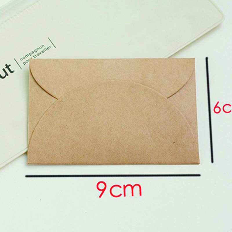 50 buc/lot 90x60mm mini plicuri retro vintage din hârtie kraft cadou pentru decorare simplă plicuri de felicitare din hârtie pentru invitații
