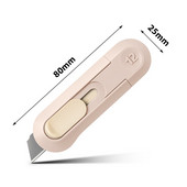 Mini cuțit de buzunar Cuțit portabil drăguț utilitar нож Cuțit de despachetare cu retragere automată Couteau pentru papetărie școlară de birou