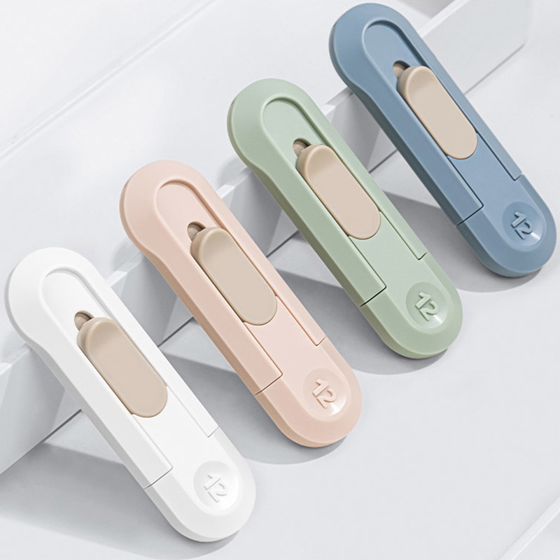 Mini cuțit de buzunar Cuțit portabil drăguț utilitar нож Cuțit de despachetare cu retragere automată Couteau pentru papetărie școlară de birou