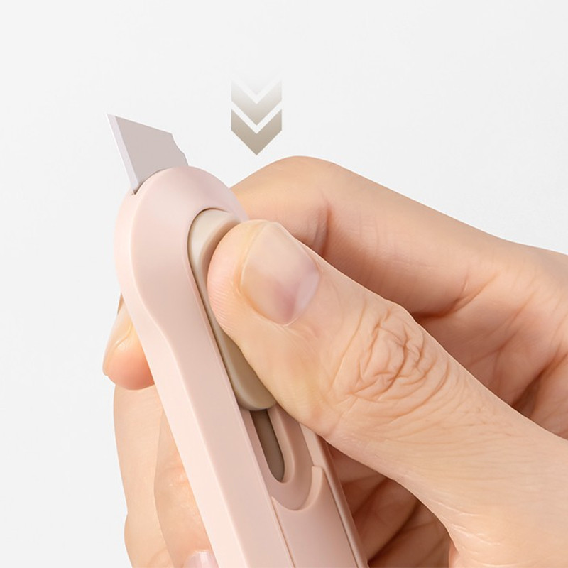 Mini cuțit de buzunar Cuțit portabil drăguț utilitar нож Cuțit de despachetare cu retragere automată Couteau pentru papetărie școlară de birou