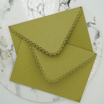 5 kom/set retro šupljih čipkastih omotnica za pohranu čestitki „uradi sam“, pozivnica za vjenčanje, poslovna slavlja, isporuka putem isporuke