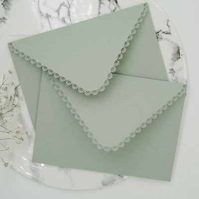 5 kom/set retro šupljih čipkastih omotnica za pohranu čestitki „uradi sam“, pozivnica za vjenčanje, poslovna slavlja, isporuka putem isporuke